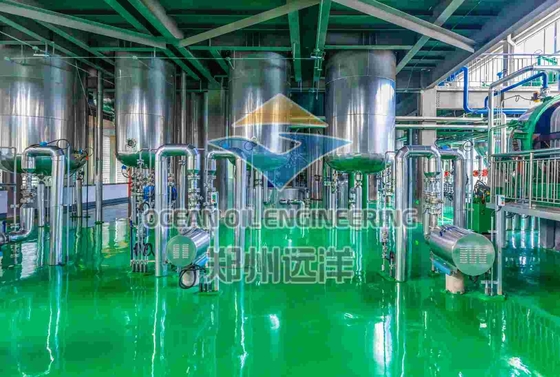 ISO9001 Машина для переработки пищевой нефти 1000T/D с системой управления ПЛК