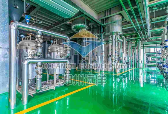 200 - 500TPD Оборудование для переработки пищевой нефти для производства нефти